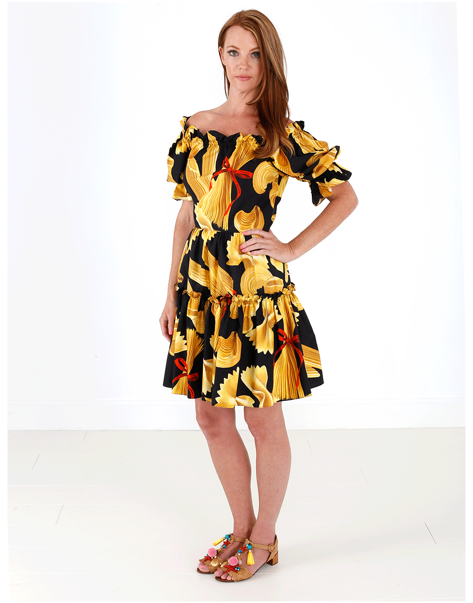 DOLCE & GABBANA-Poplin Pasta Dress-