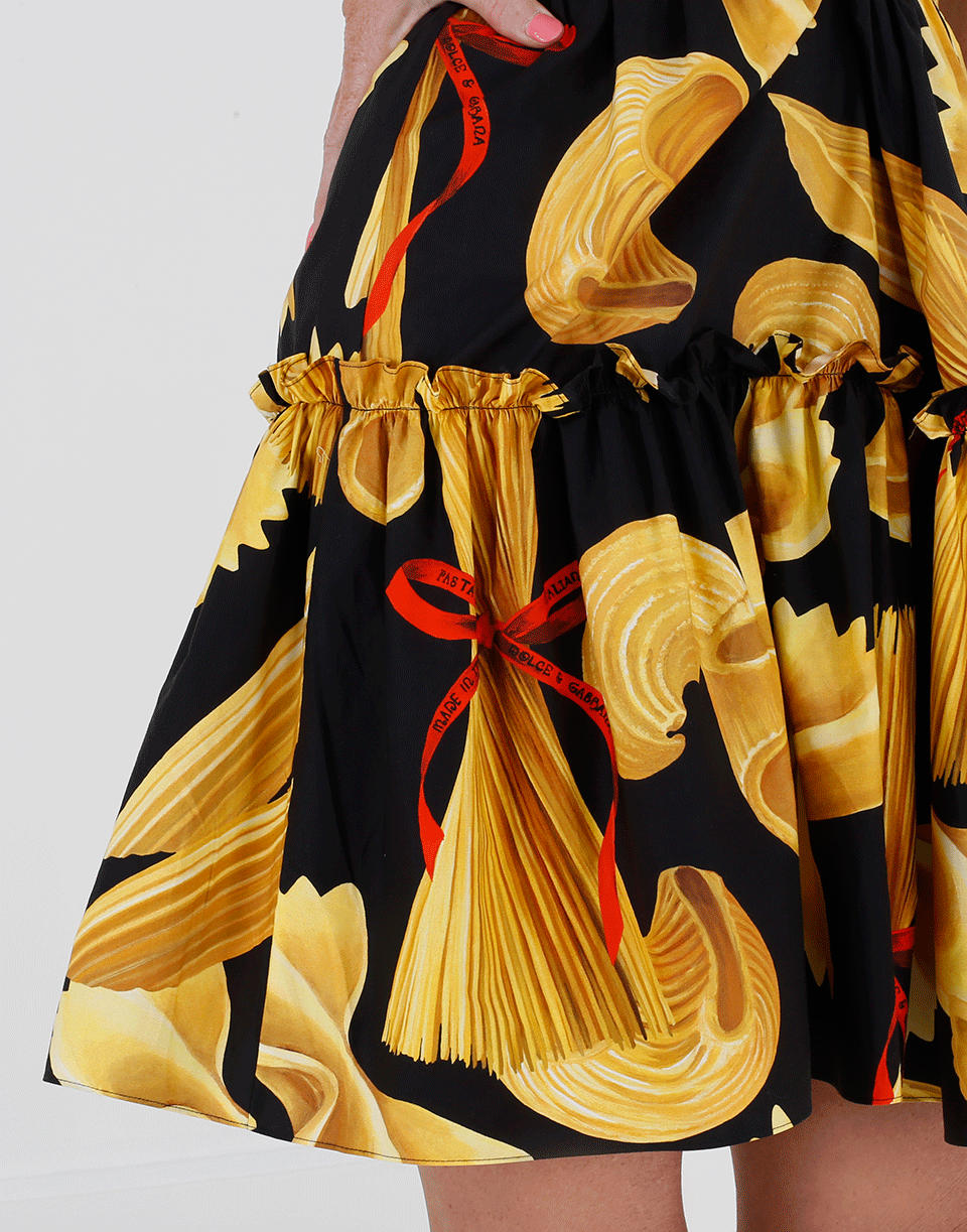 DOLCE & GABBANA-Poplin Pasta Dress-