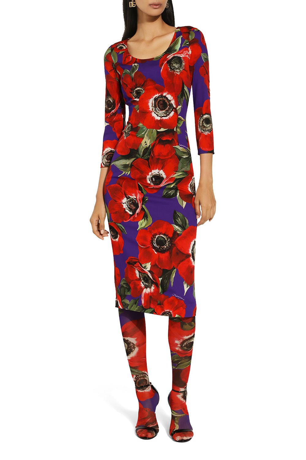 DOLCE & GABBANA-Tubino Midi Dress-