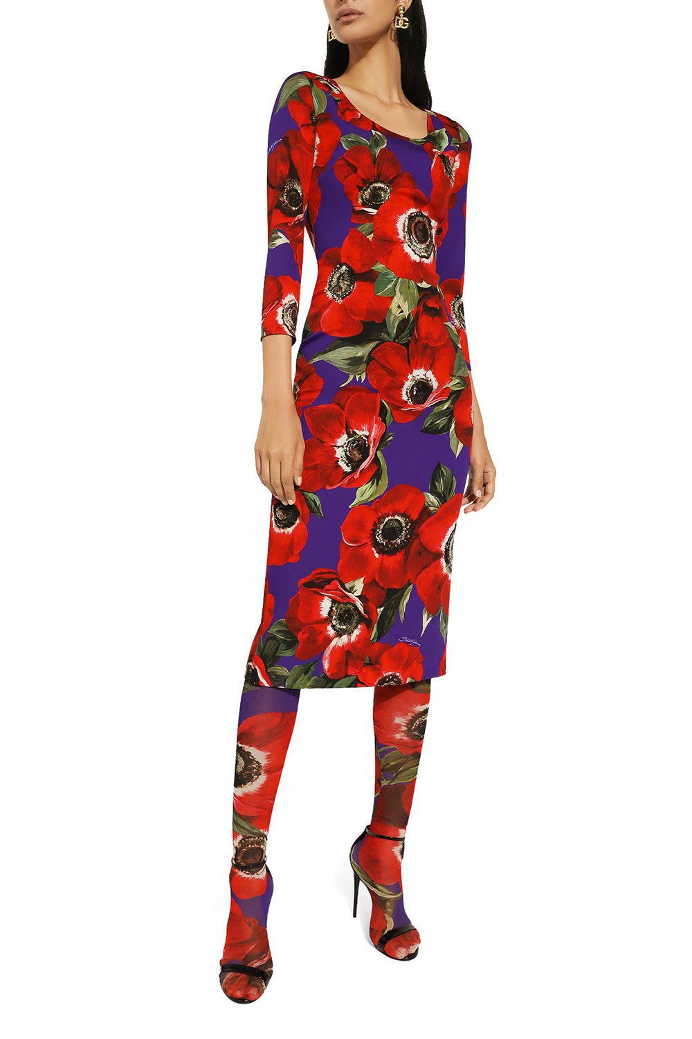 DOLCE & GABBANA-Tubino Midi Dress-