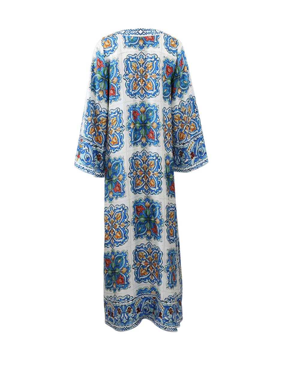 DOLCE & GABBANA-Tile Printed Caftan-STAMPA