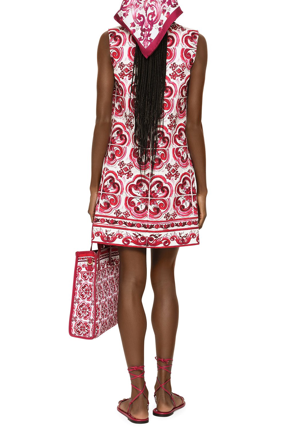DOLCE & GABBANA-Sleeveless A-Line Dress-