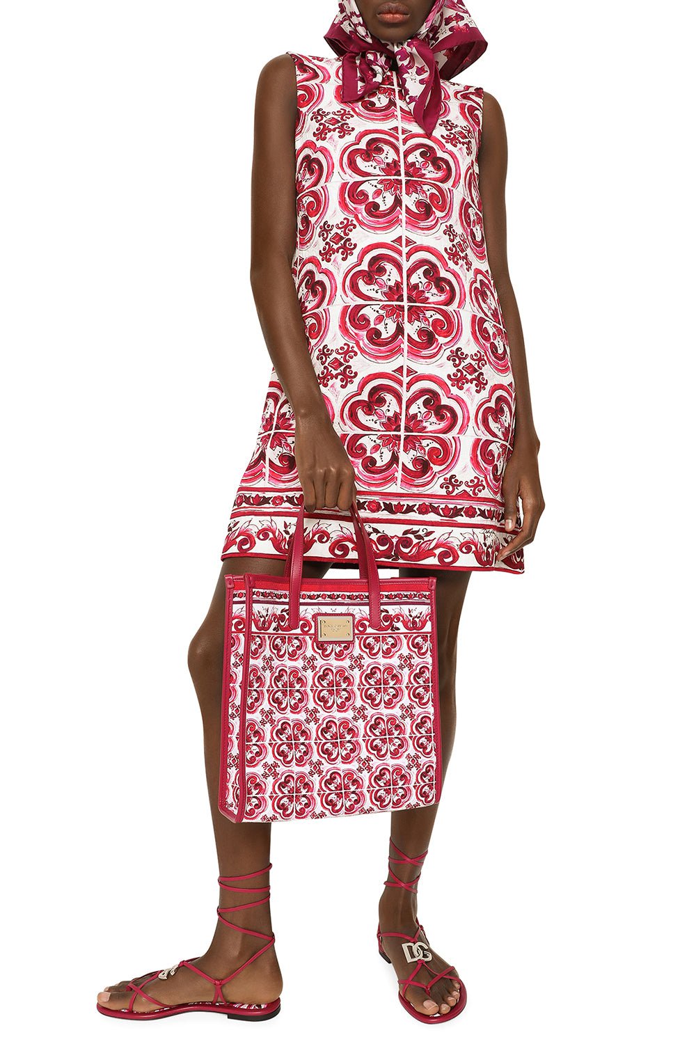 DOLCE & GABBANA-Sleeveless A-Line Dress-