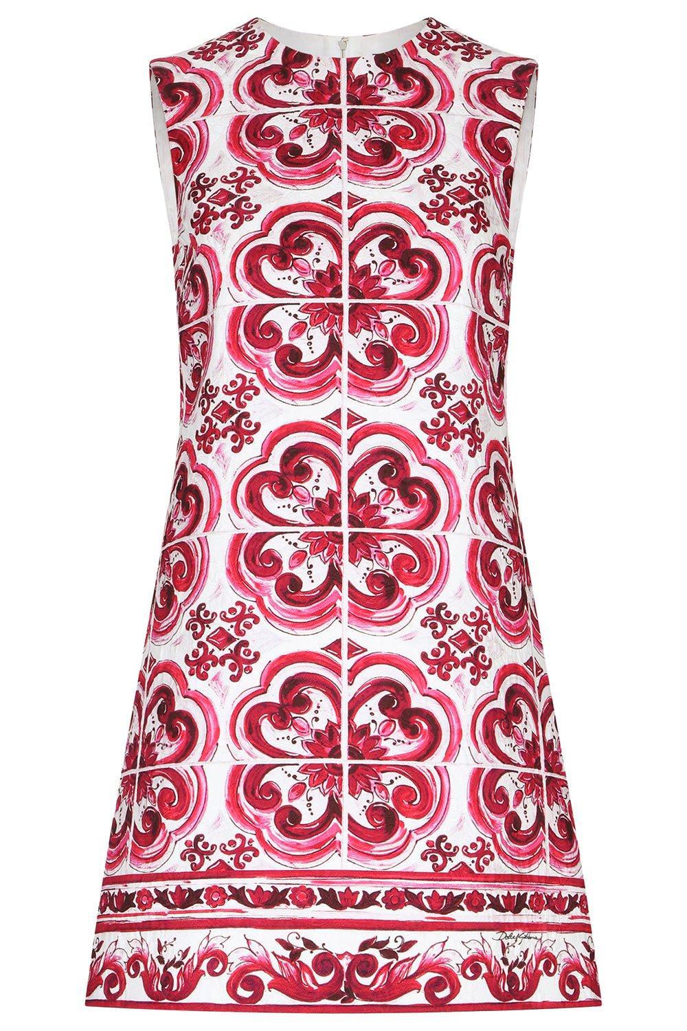 DOLCE & GABBANA-Sleeveless A-Line Dress-