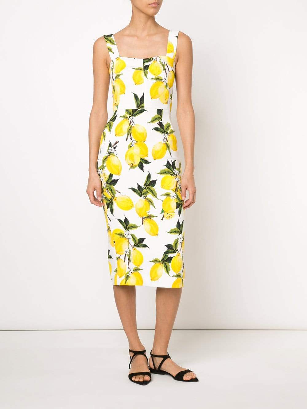 DOLCE & GABBANA-Lemon Print Dress-