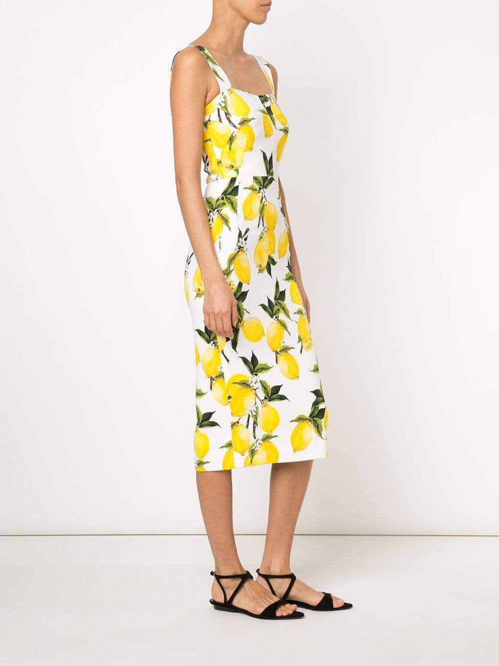 DOLCE & GABBANA-Lemon Print Dress-