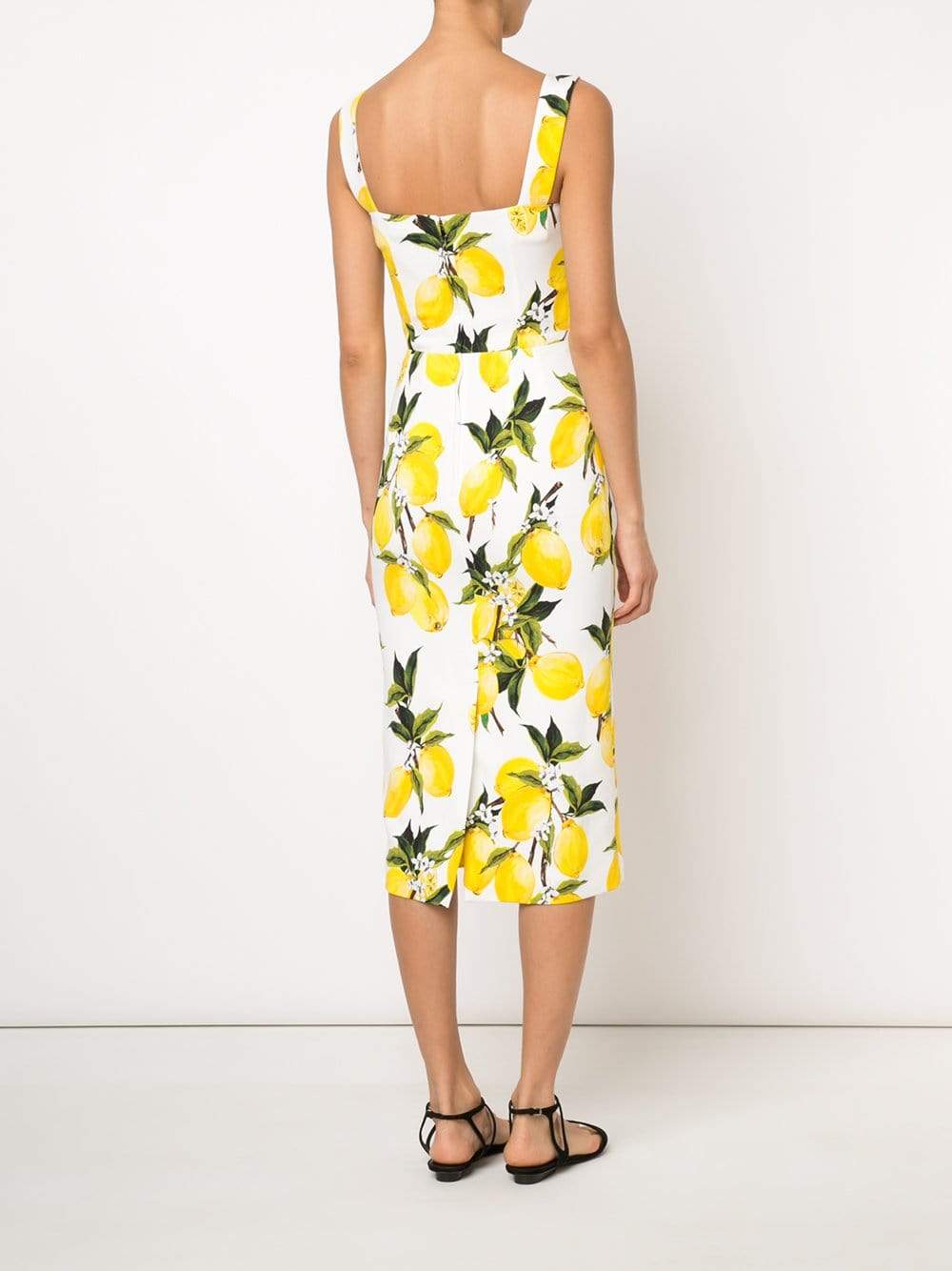 DOLCE & GABBANA-Lemon Print Dress-