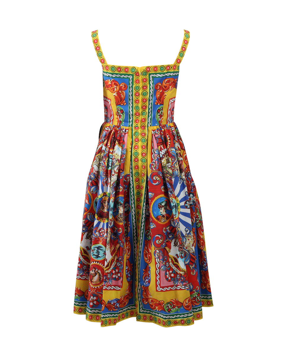DOLCE & GABBANA-Printed Caretto Dress-