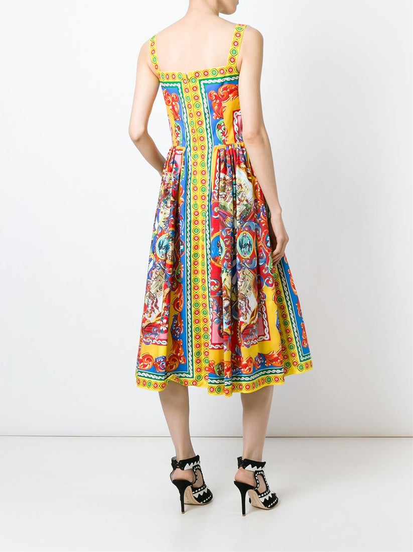 Printed Caretto Dress | DOLCE & GABBANA – Marissa Collections