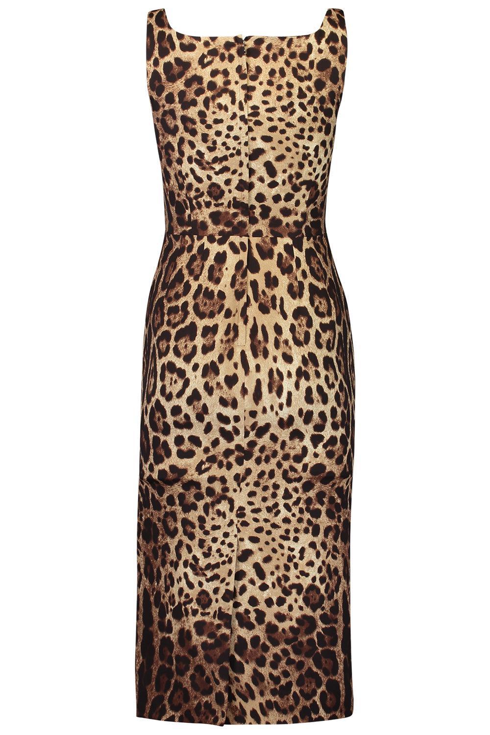 Sleeveless Midi Dress-ANIMAL-38-CLOTHINGDRESSCOCKTAIL-DOLCE & GABBANA