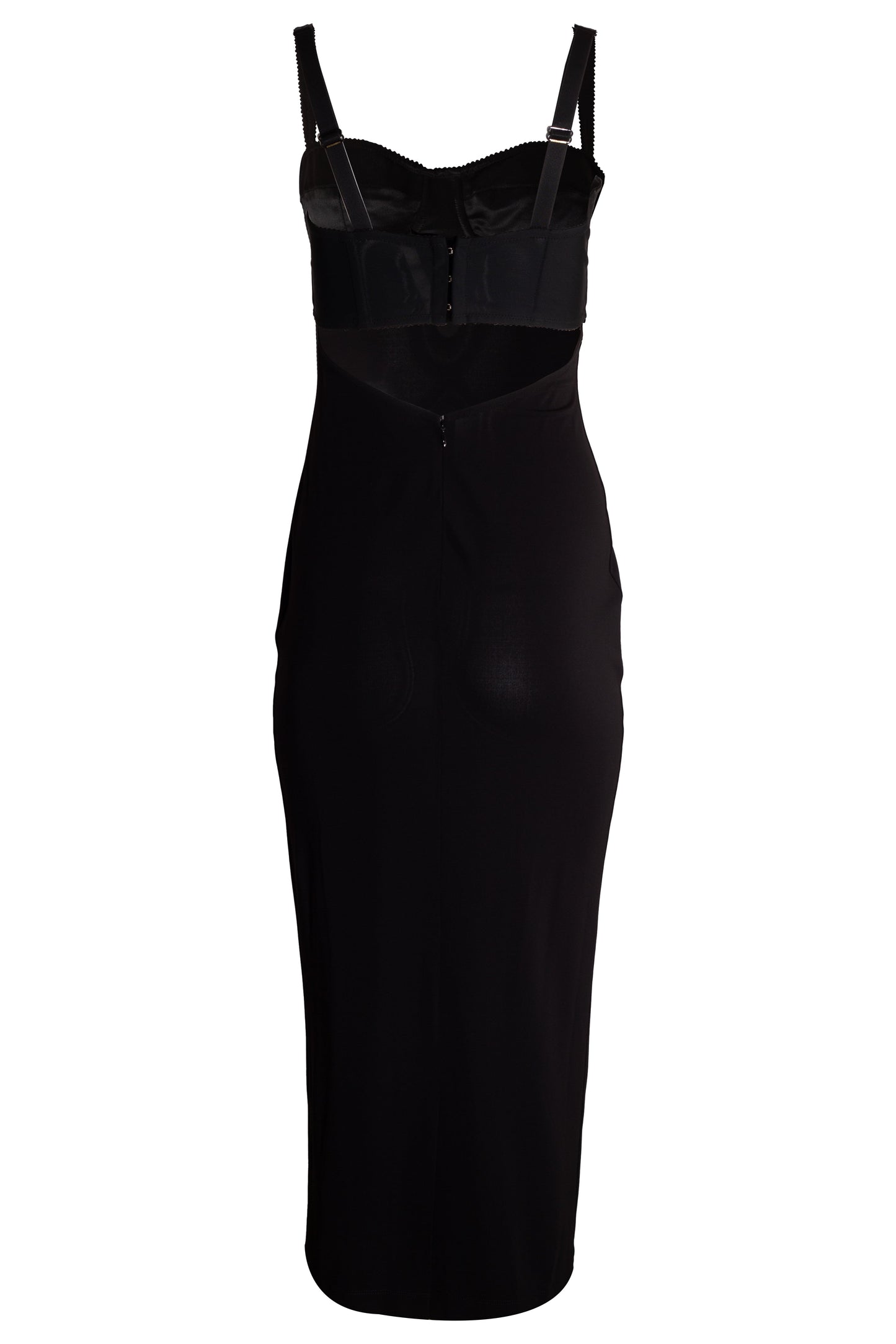 DOLCE & GABBANA-Organzine Midi Dress-