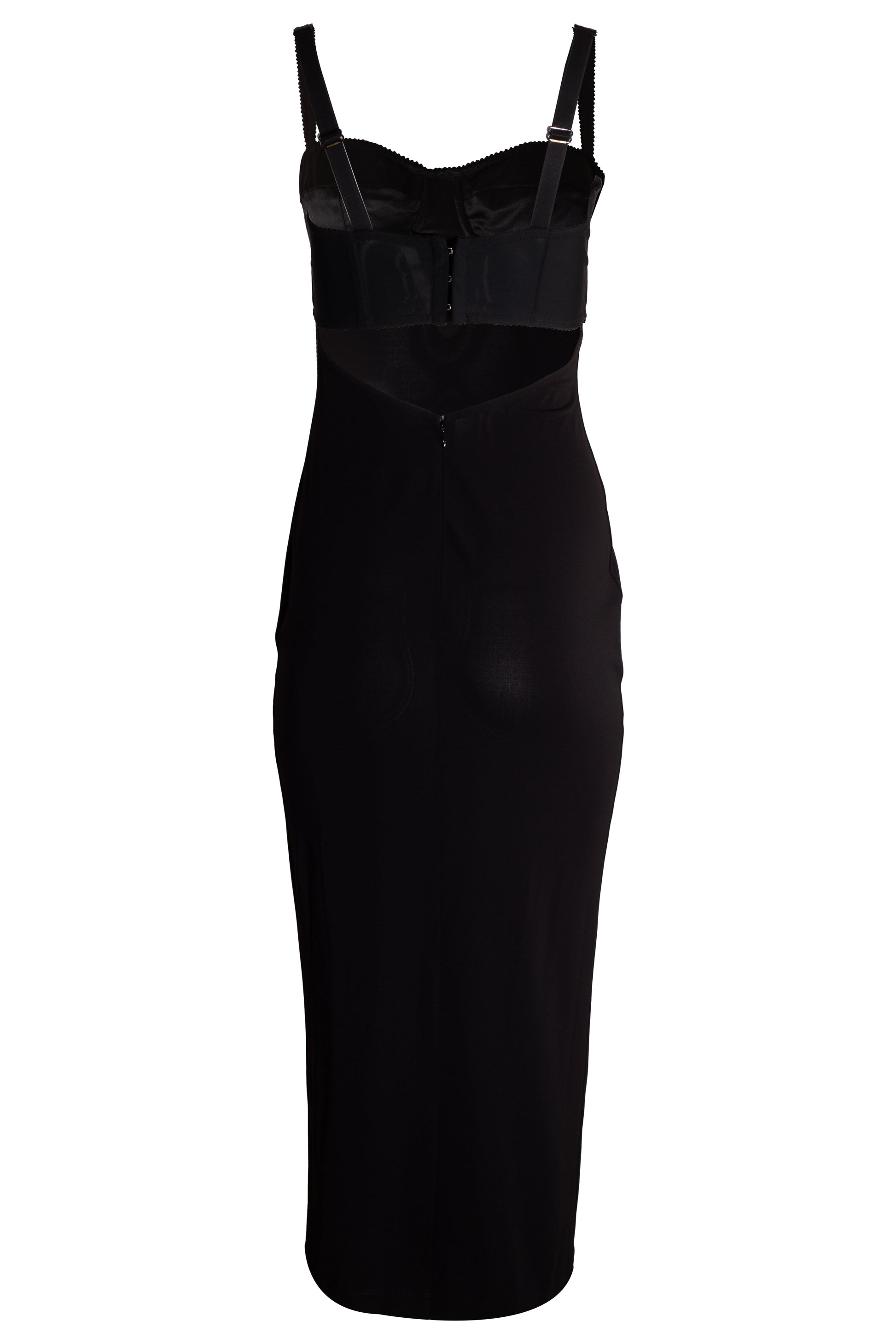 DOLCE & GABBANA-Organzine Midi Dress-