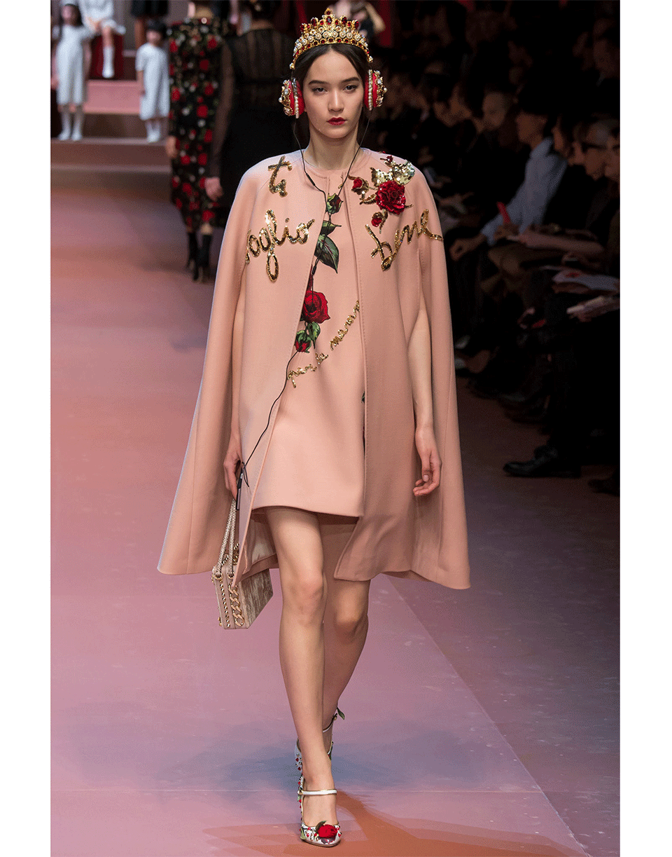 DOLCE & GABBANA-Rose Sheath Dress-BLUSH