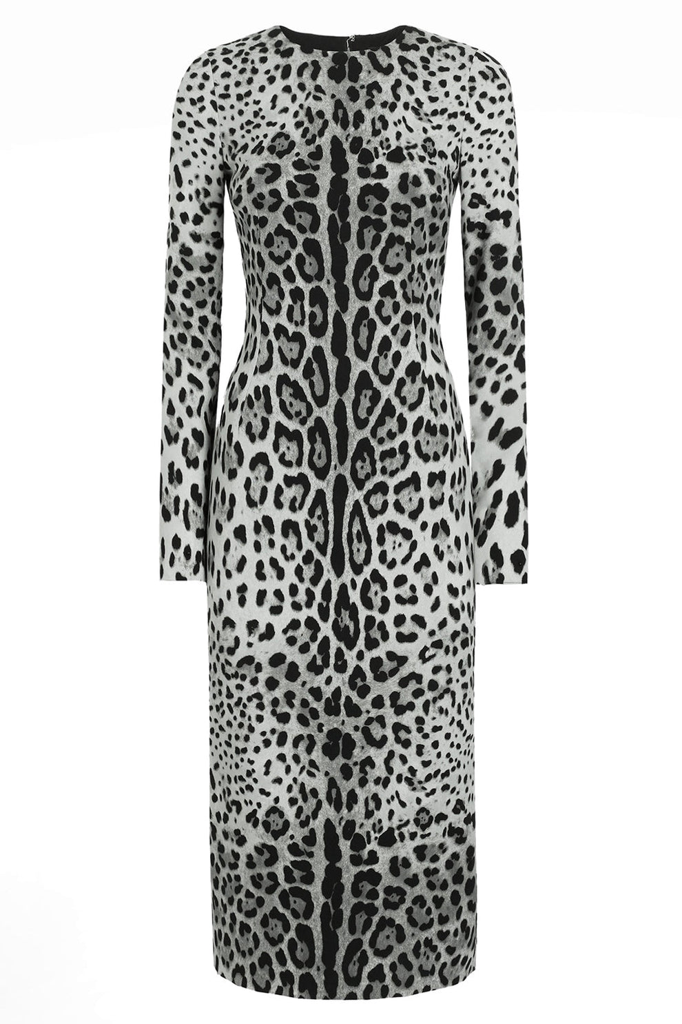 knee length dresses for ladies Leopard Print Midi Dress