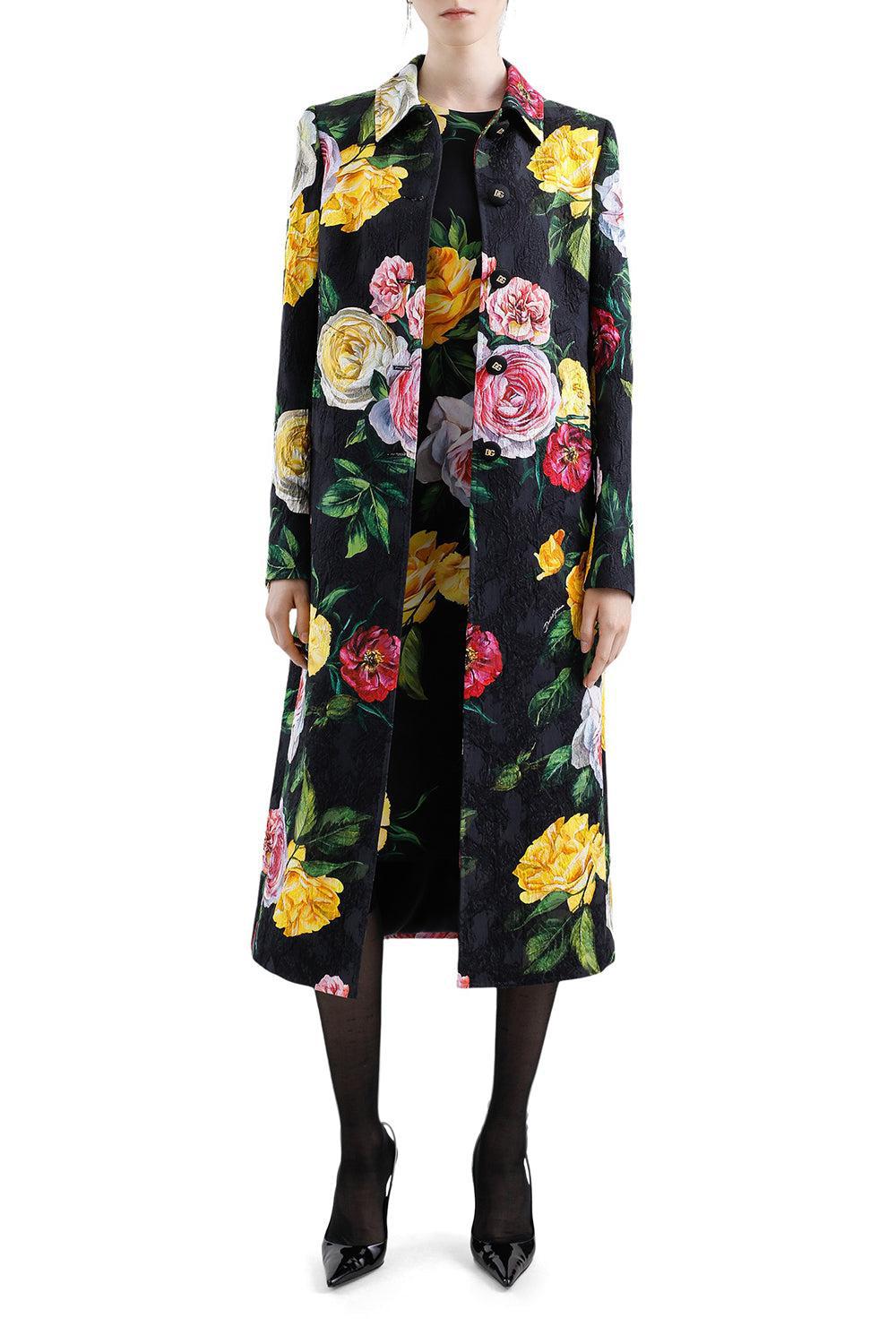 SLEEVELESS PEONY ROSE DRESS-PEONROSE-40-CLOTHINGDRESSCOCKTAIL-DOLCE & GABBANA