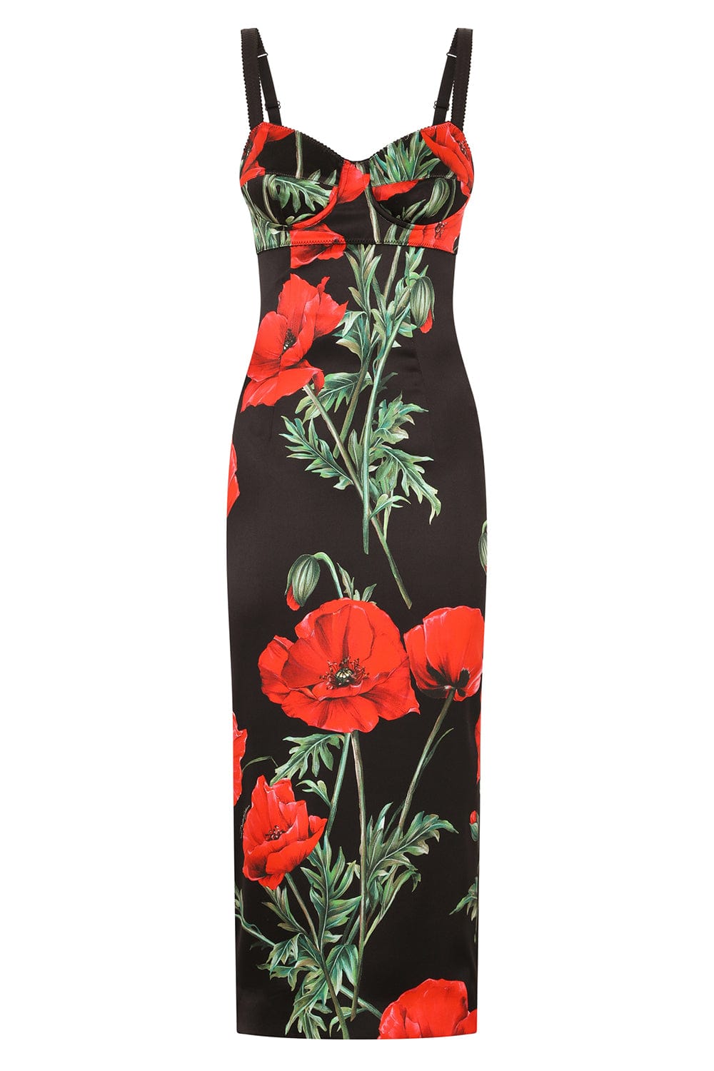 DOLCE & GABBANA-Sleeveless Sweetheart Neck Dress-