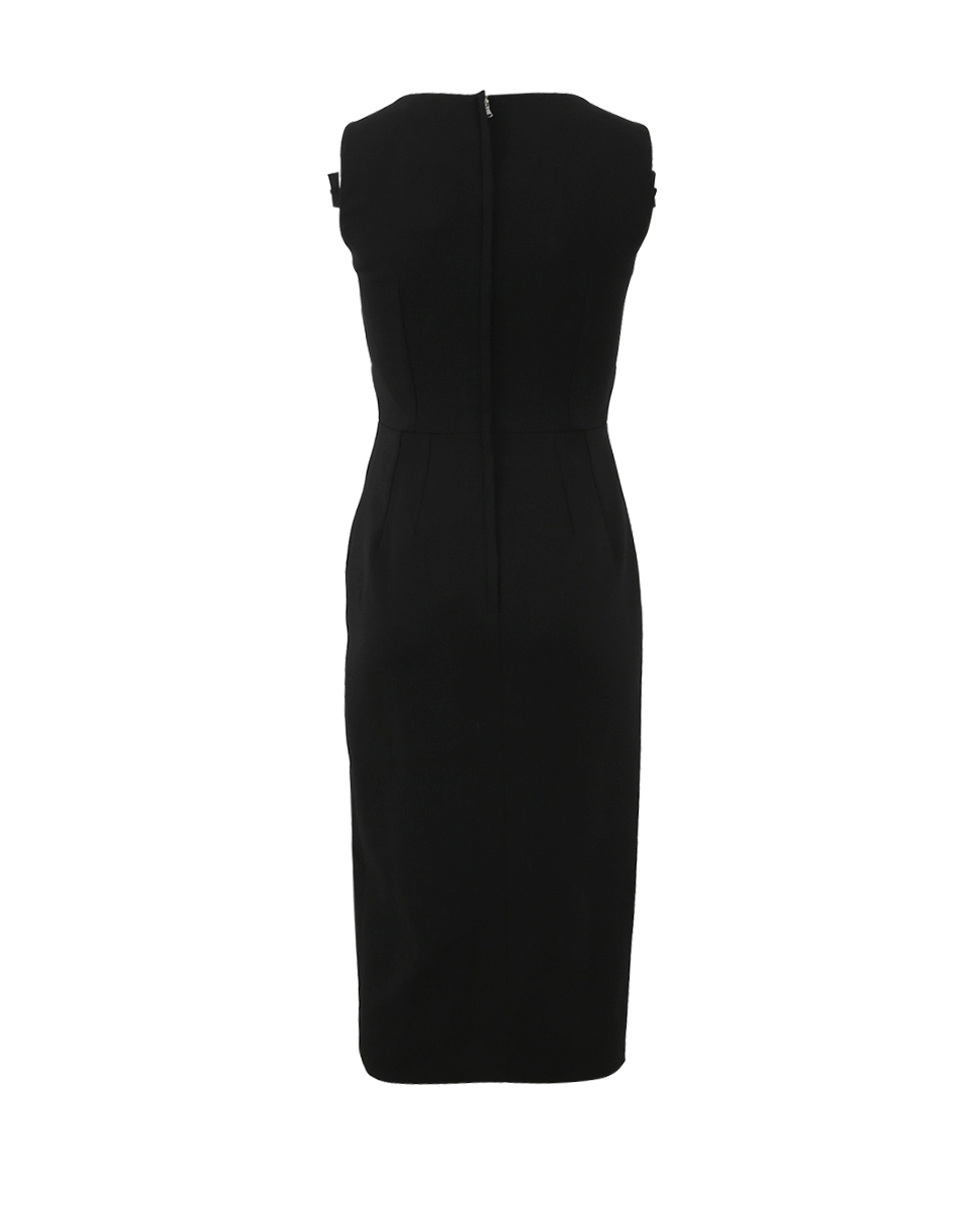 DOLCE & GABBANA-Bow Strap Dress-BLACK