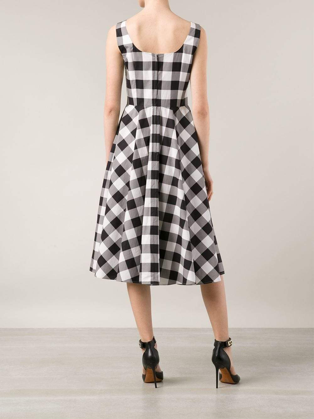 DOLCE & GABBANA-Gingham Dress-