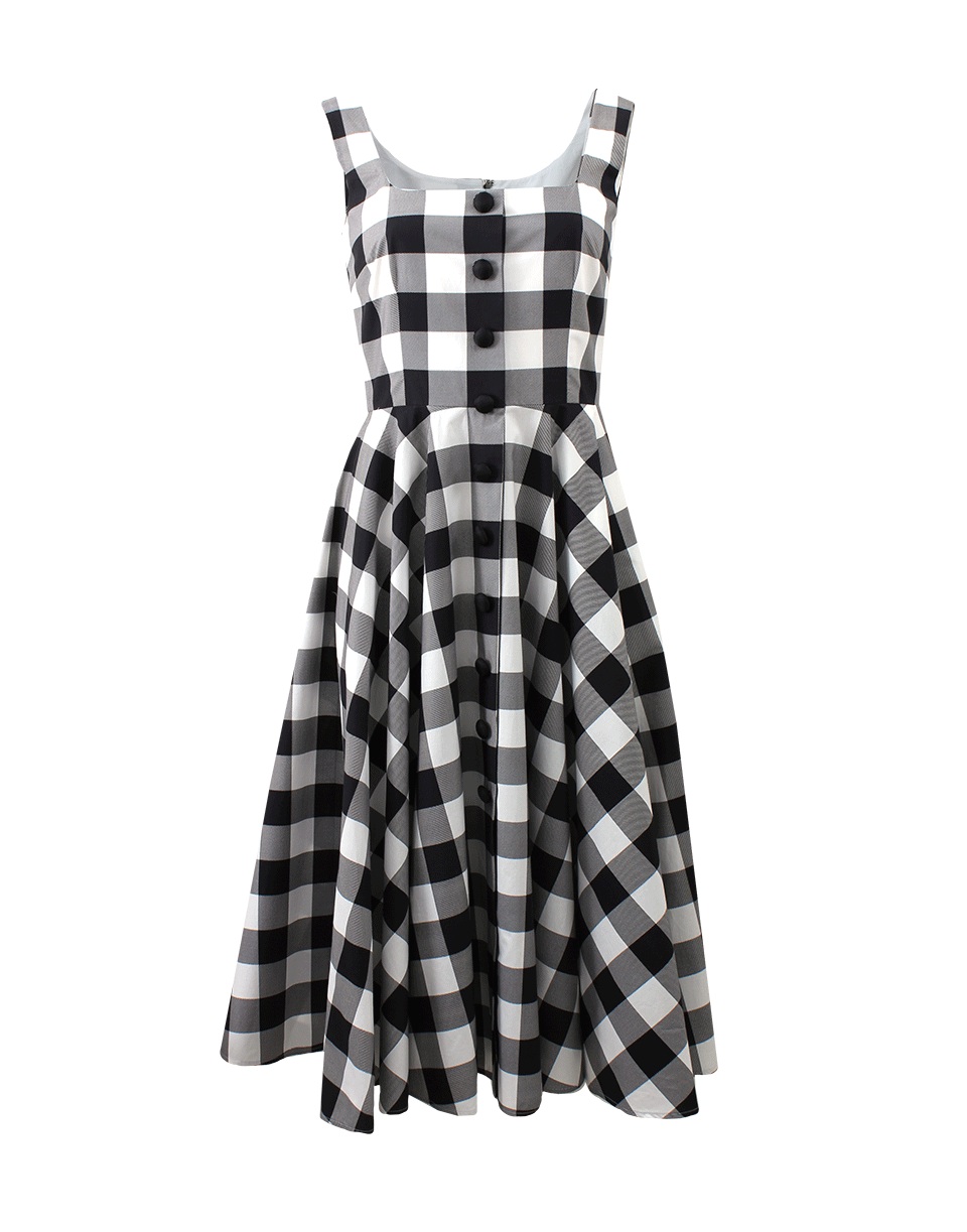 DOLCE & GABBANA-Gingham Dress-