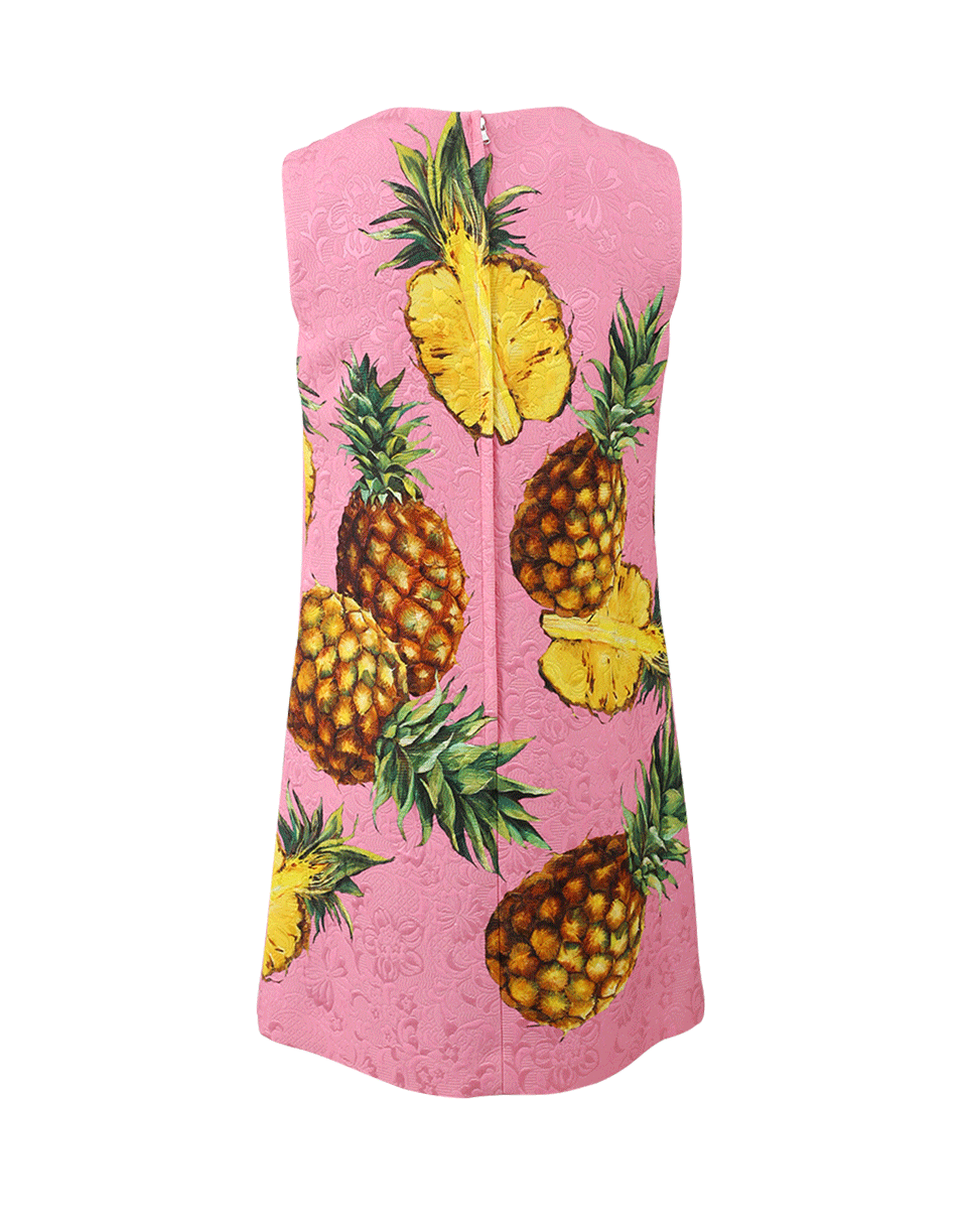 DOLCE & GABBANA-Brocade Pineapple Dress-