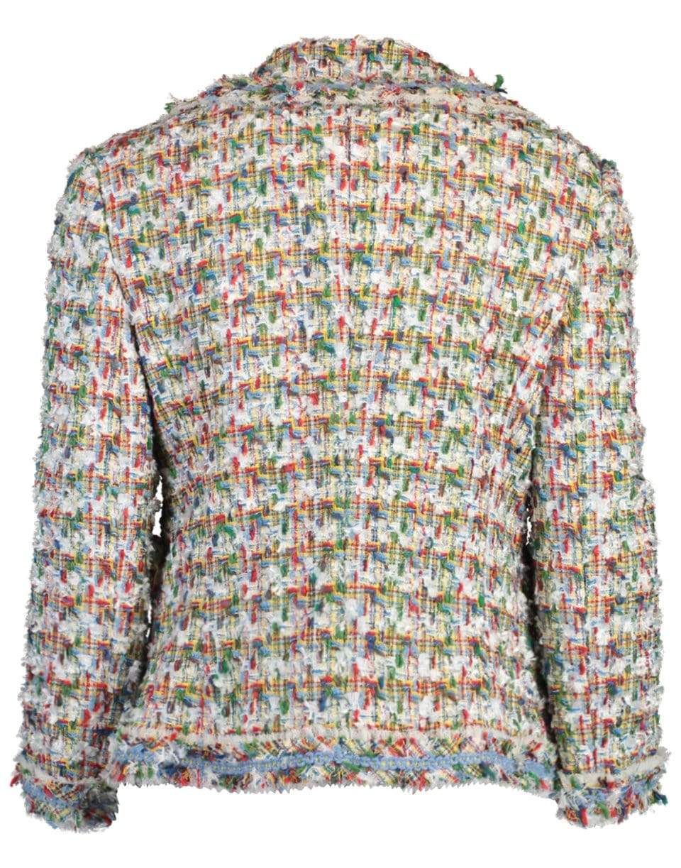 DOLCE & GABBANA-Jewel Button Tweed Jacket-