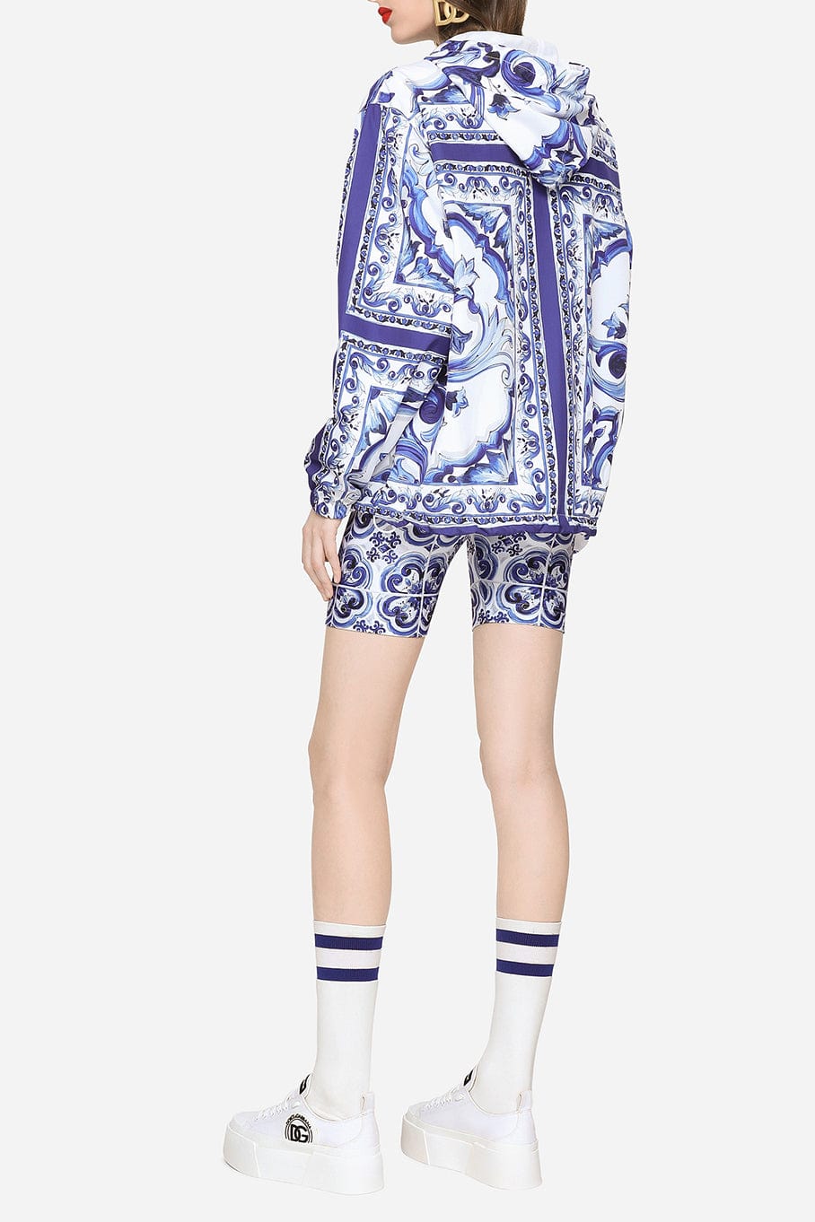 DOLCE & GABBANA-Hooded Jacket With Drawstring-