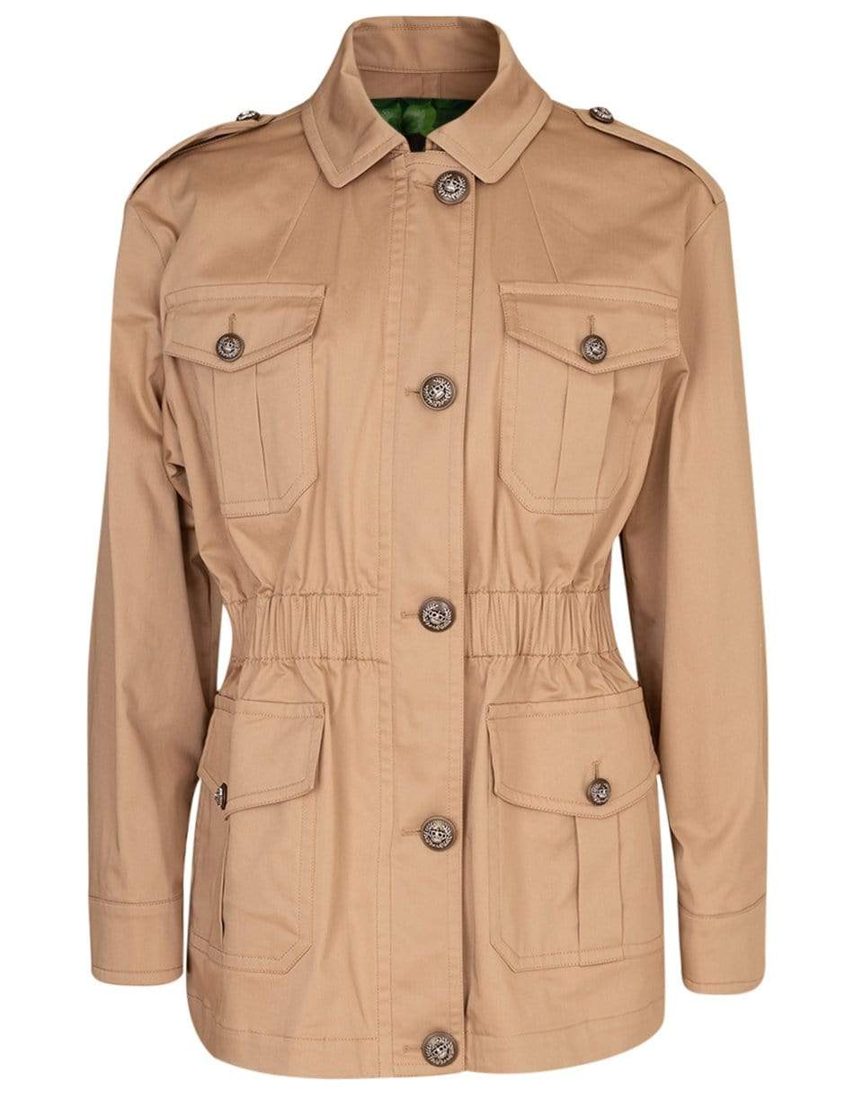 DOLCE & GABBANA-Elastic Waist Colonial Jacket-