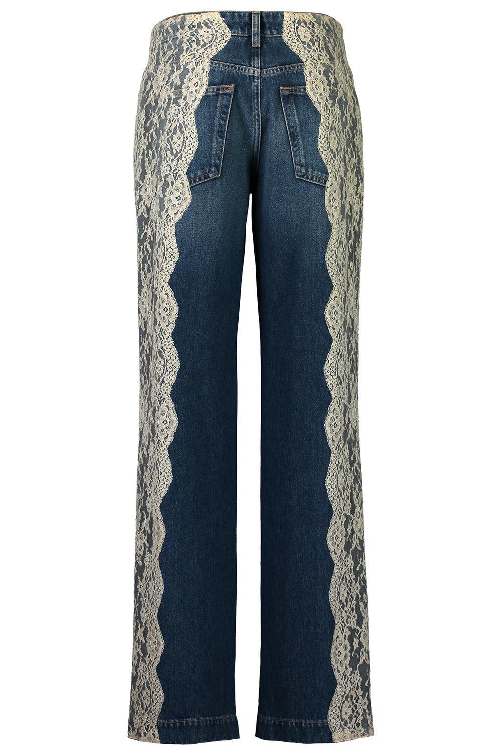 5 Pocket Side Detail Trouser-BLUE-38-CLOTHINGPANTDENIM-DOLCE & GABBANA