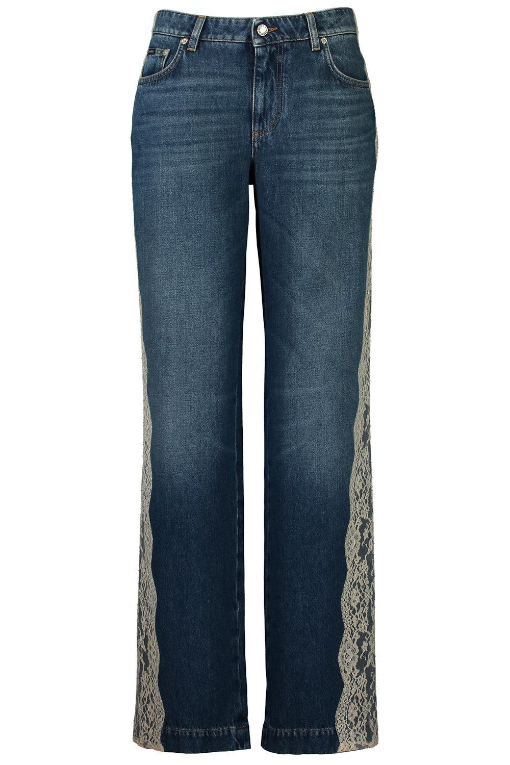 5 Pocket Side Detail Trouser-BLUE-38-CLOTHINGPANTDENIM-DOLCE & GABBANA