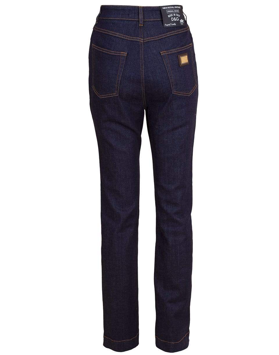 DOLCE & GABBANA-High-Rise Slim Boot Cut Jean-