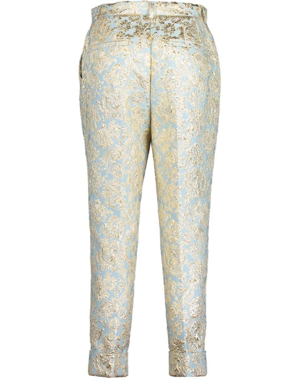 DOLCE & GABBANA-Jacquard Flat Front Pant-