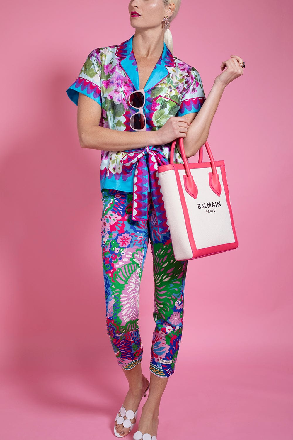 DOLCE & GABBANA-High Waist Charmeuse Leggings-