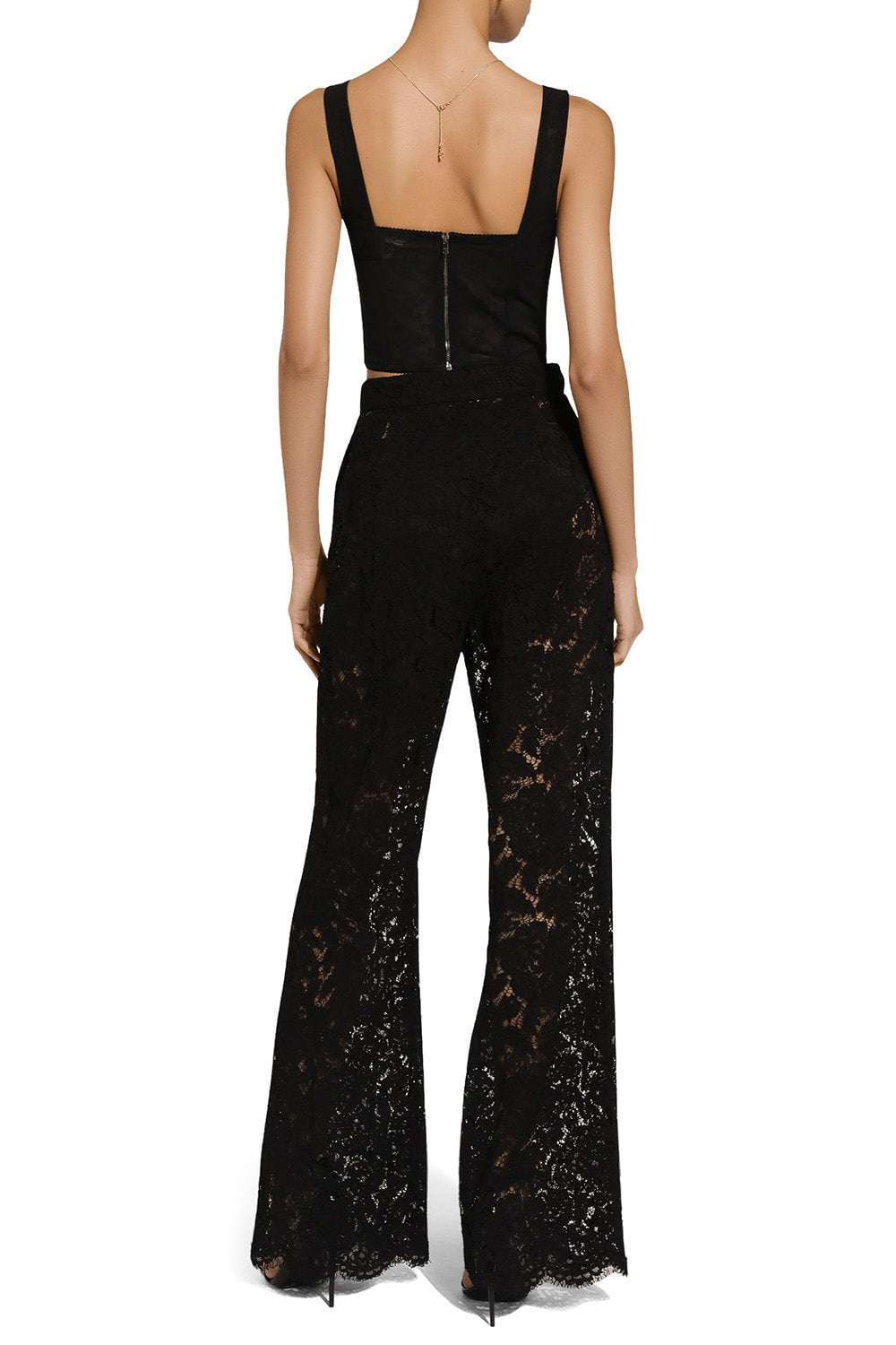 DOLCE & GABBANA-DG Logo Flare Pant-