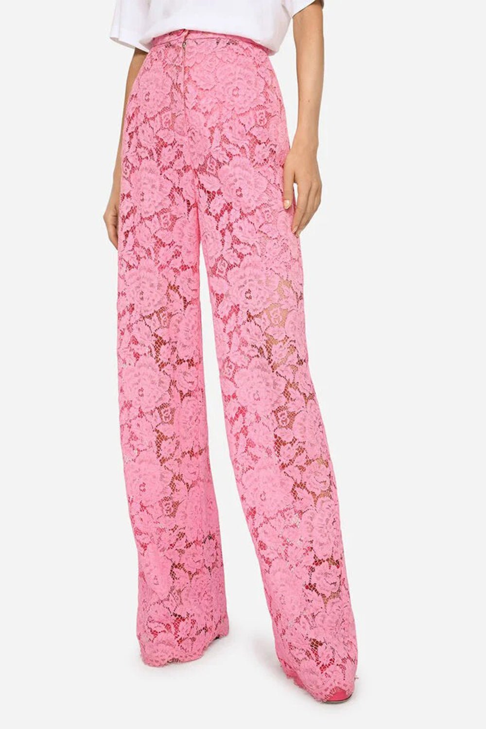 DOLCE & GABBANA-Stretch Lace Pants-