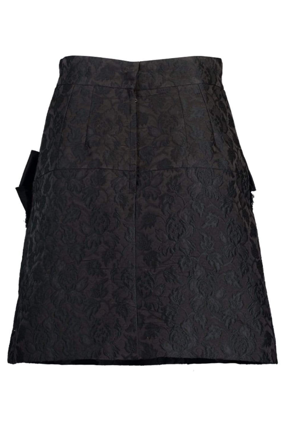 DOLCE & GABBANA-Embellished Skirt-BLACK