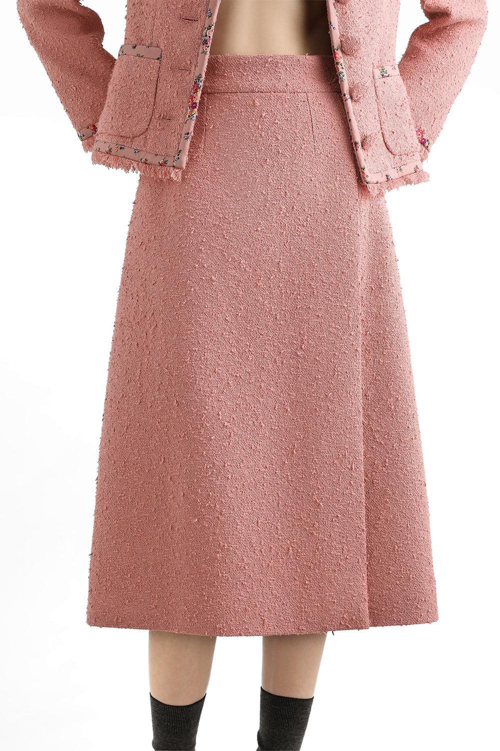 Slit Midi Skirt-PINK-38-CLOTHINGSKIRTMIDI-DOLCE & GABBANA