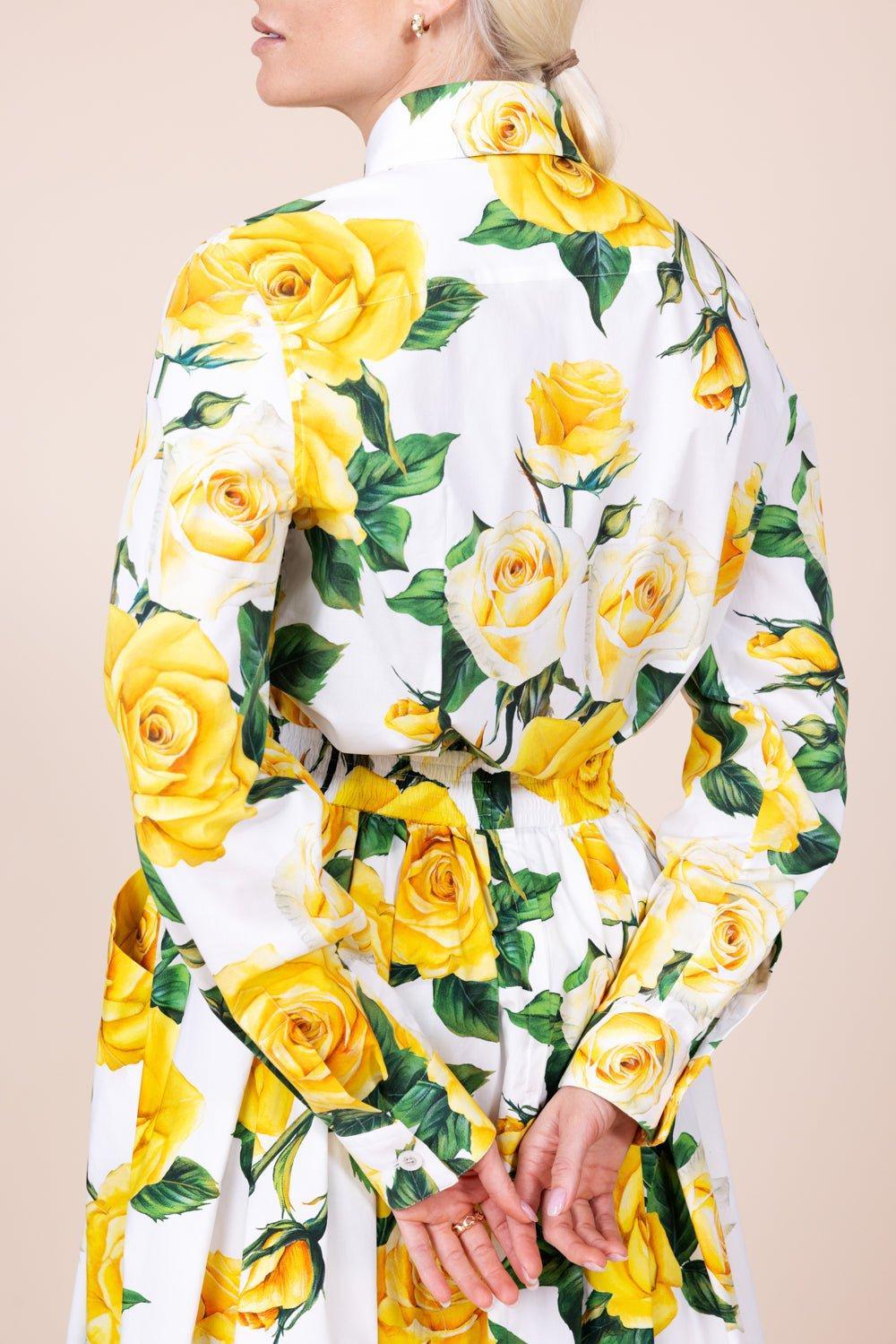 DOLCE & GABBANA-Floral Midi Skirt-