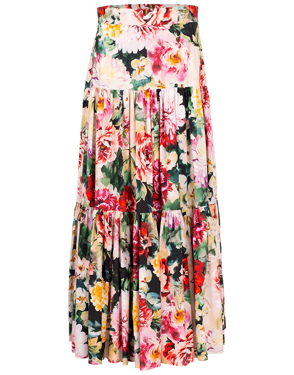 DOLCE & GABBANA-Long Cotton Skirt-