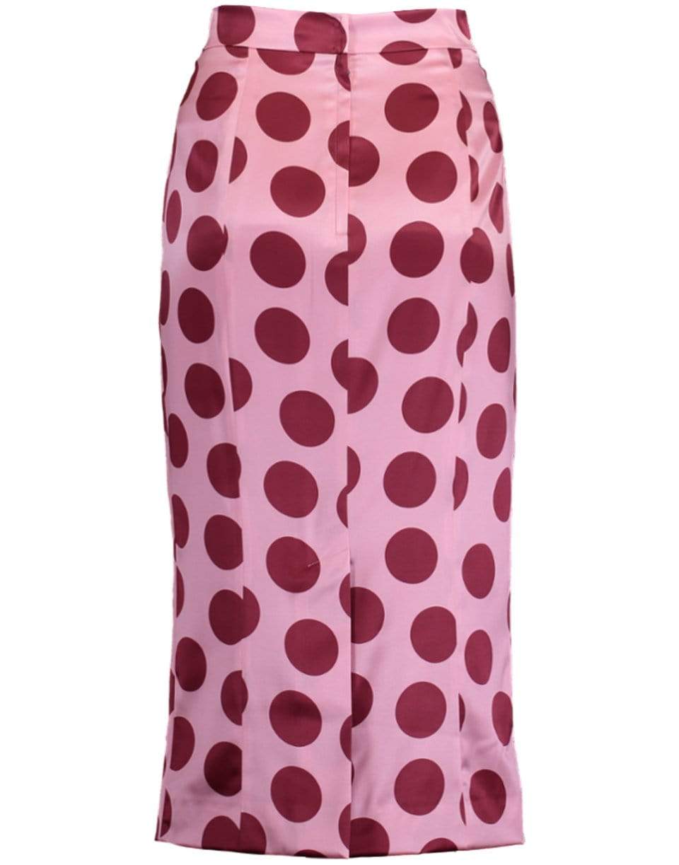 DOLCE & GABBANA-Polka Dot Pencil Skirt-