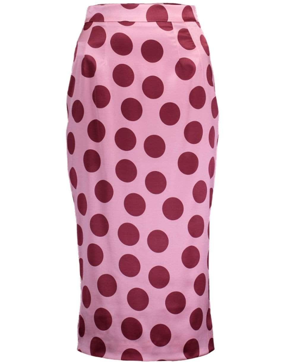 DOLCE & GABBANA-Polka Dot Pencil Skirt-