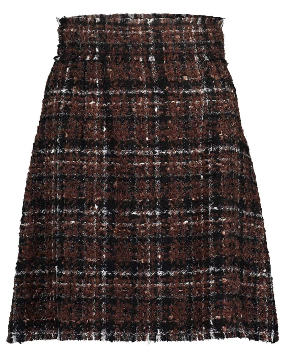 DOLCE & GABBANA-A-Line Tweed Skirt-