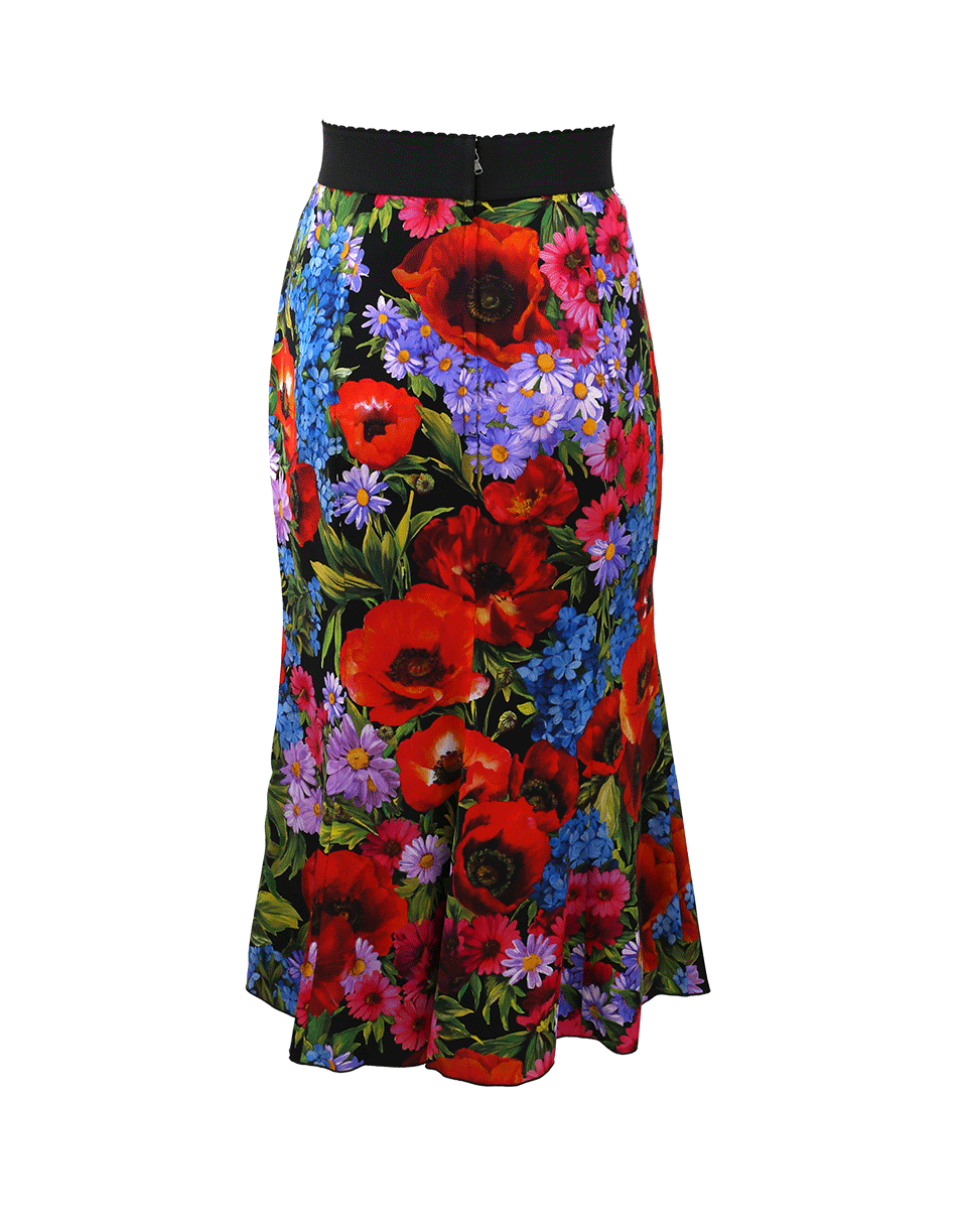 DOLCE & GABBANA-Floral Skirt-