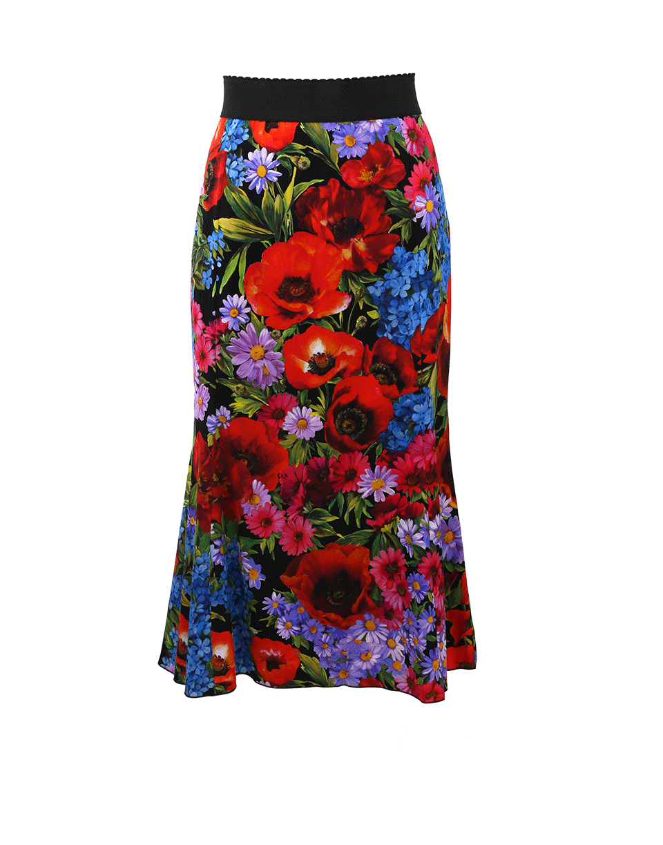 DOLCE & GABBANA-Floral Skirt-