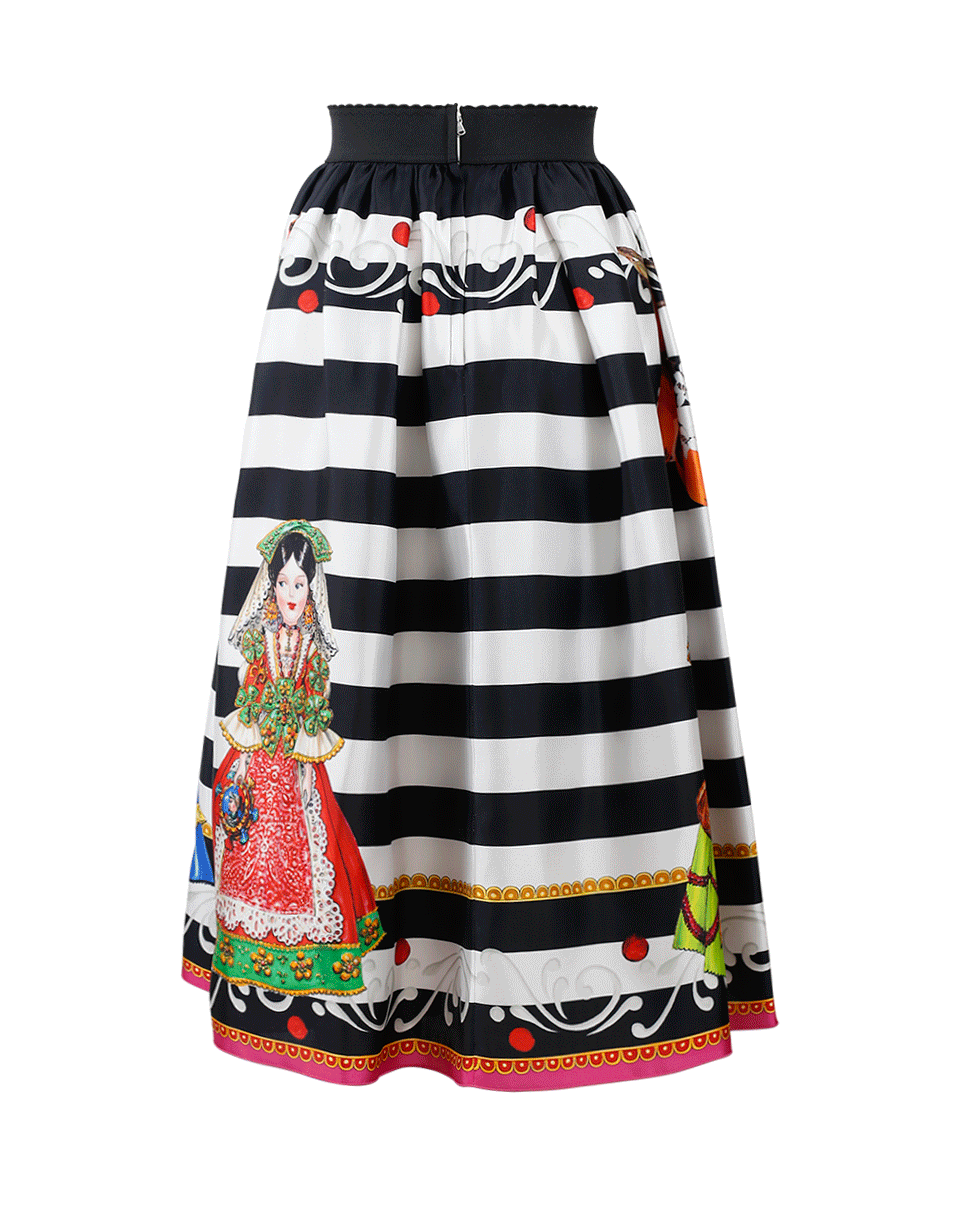 DOLCE & GABBANA-Striped Skirt-STRIPE