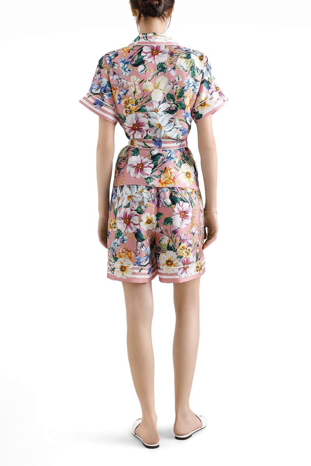Mix Fiori Wrap Shirt-MIX FIORI-38-CLOTHINGTOPBLOUSE-DOLCE & GABBANA