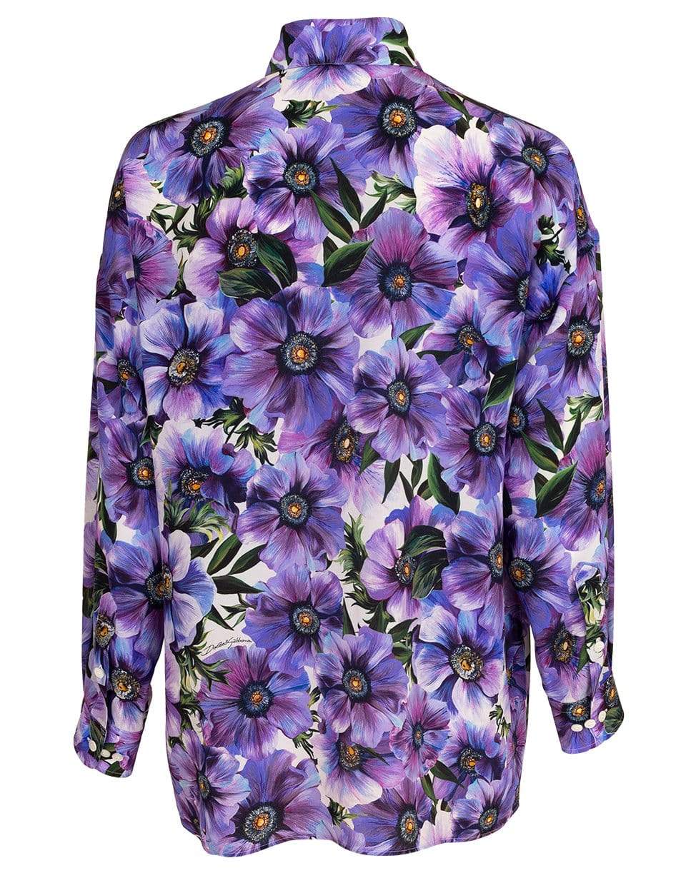 DOLCE & GABBANA-Oversized Dolman Print Blouse-