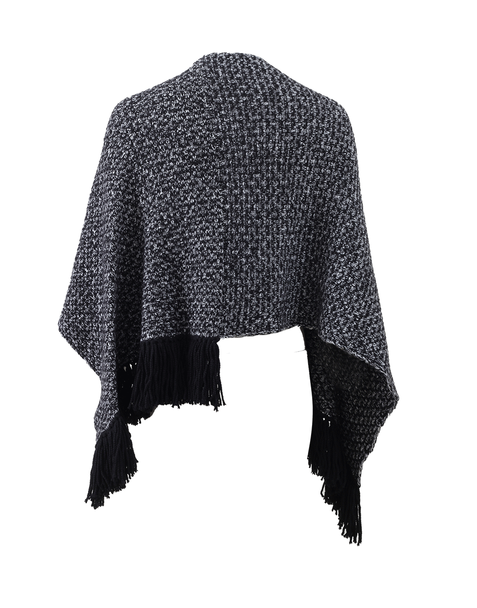 DOLCE & GABBANA-Fringed Knit Poncho-