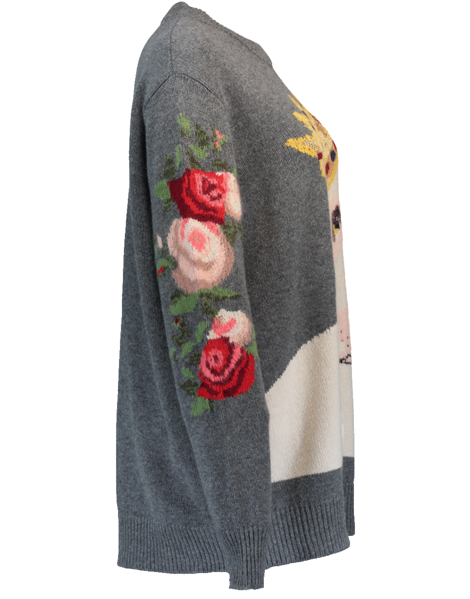 DOLCE & GABBANA-Intarsia Dog Sweater-