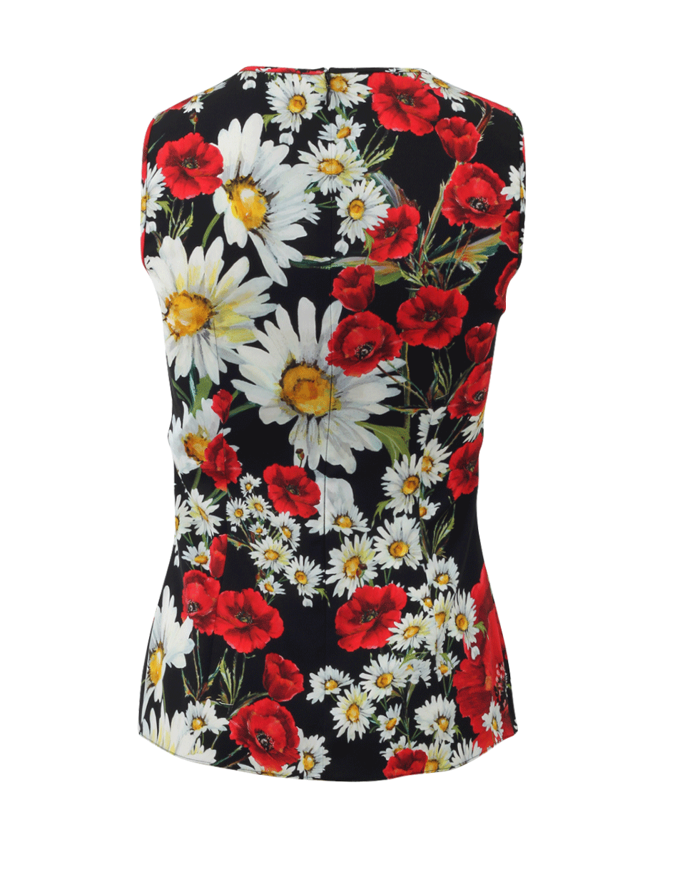 DOLCE & GABBANA-Floral Print Top-