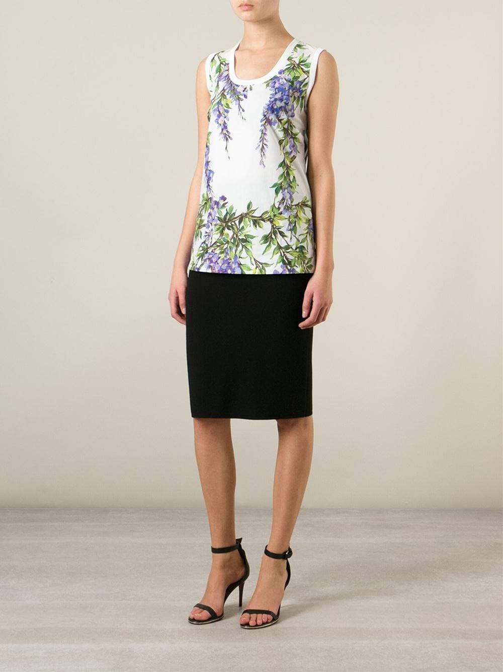 DOLCE & GABBANA-Wisteria Stripe Top-